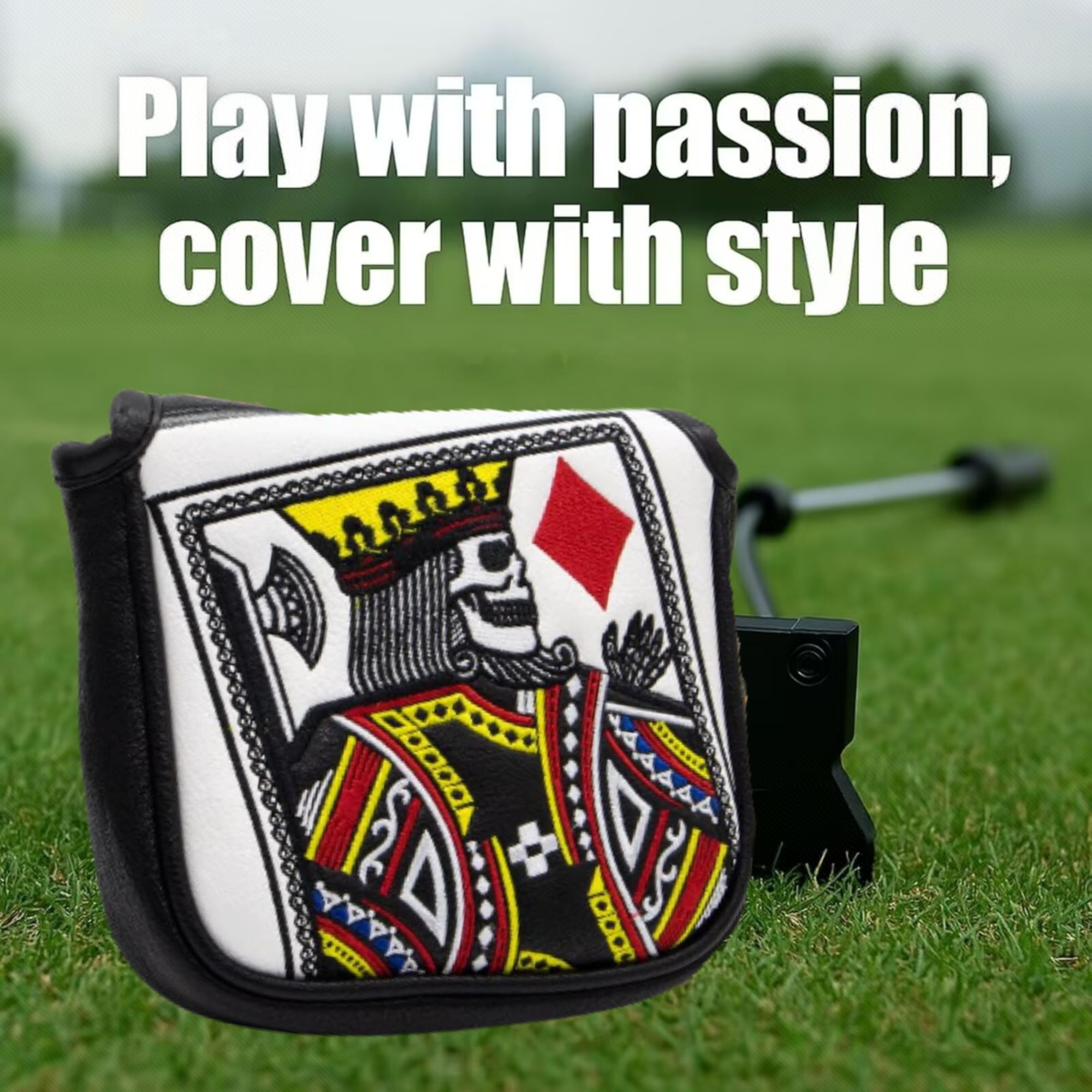 King Of Hearts Embroidered Mal - Golf Putter 评论和价格