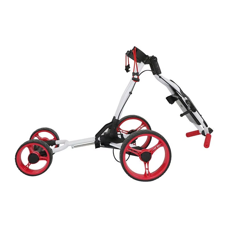 Golf Push Cart 4 Wheel Sturdy  - Golf Umbrella 评论和价格