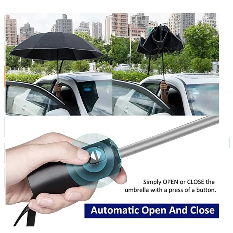 Men Women Umbrella  Fully Auto - Golf Umbrella Large 评论和价格